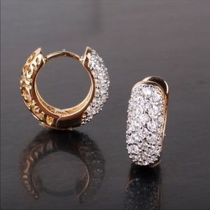 18K Gold Platinum Filled Glamorous CZ